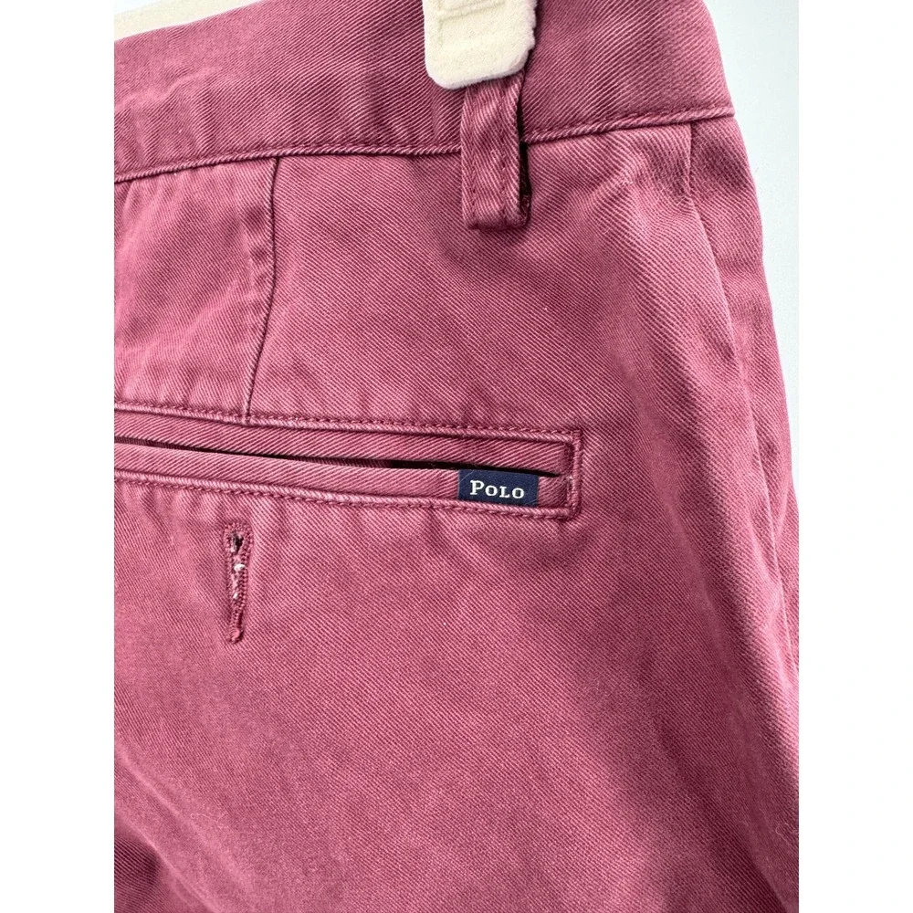 Polo Ralph Lauren Chino Pants‎ 31x32 Men Burgundy Classic Fit Preppy Golf